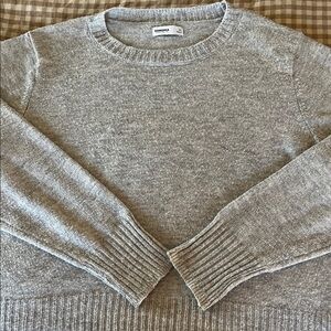 Sonoma Heather Gray Knit Crew Neck Sweater
